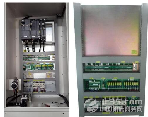 電器柜強(qiáng)弱電分開(kāi),傳統(tǒng)的端子排采用大功率電路板代替 電器柜強(qiáng)弱電分開(kāi),傳統(tǒng)的端子排采用大功率電路板代替