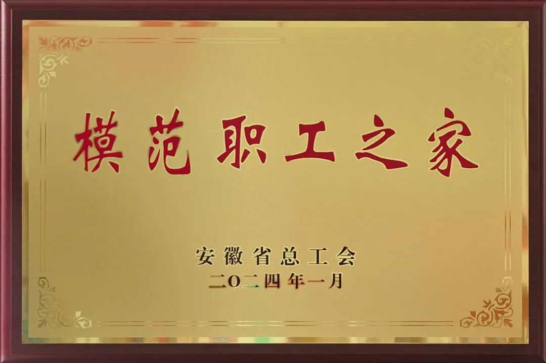 江南泵閥集團工會委員會榮獲“安徽省模范職工之家”稱號 江南泵閥集團工會委員會榮獲“安徽省模范職工之家”稱號