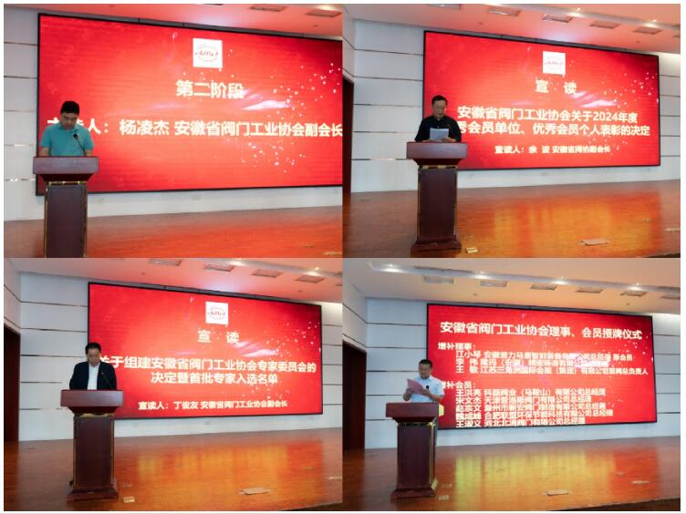 安徽省閥門工業(yè)協(xié)會一屆三次會員大會暨一屆四次理事會在銅陵召開 安徽省閥門工業(yè)協(xié)會一屆三次會員大會暨一屆四次理事會在銅陵召開